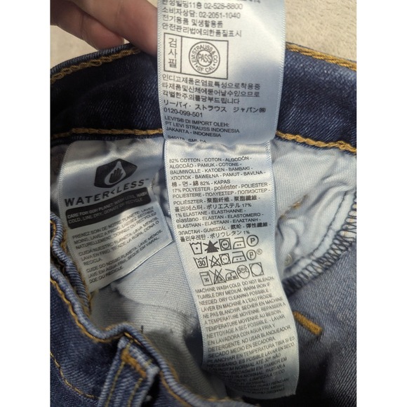 Levis 511 Jeans Mens 30x32 Blue Dark Wash Slim Skinny Fit Stretch Denim Casual - Picture 14 of 16